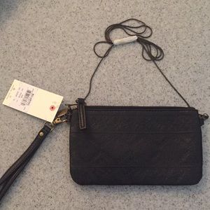 Billabong clutch or purse black tribal